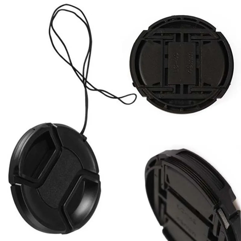 49mm-82mm Camera Lens Cap Cover for Canon Fuji Nikon Olympus Samsung Sony