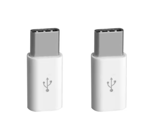 2-Piece Micro USB Female to Type-C Male Adapter