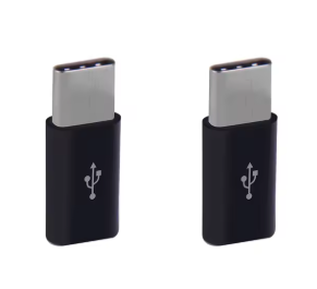 2-Piece Micro USB Female to Type-C Male Adapter