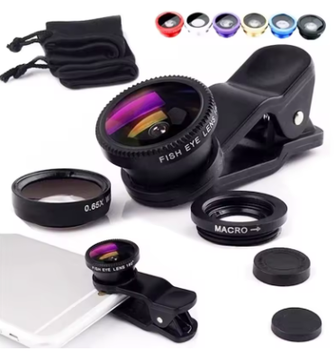 Universal 3-in-1 Clip Fisheye Lens Camera for Mobile