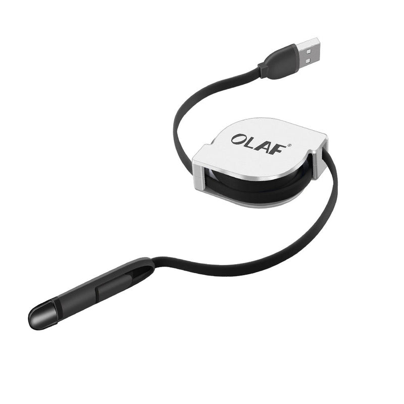 2-in-1 Retractable Micro USB Cable for iPhone