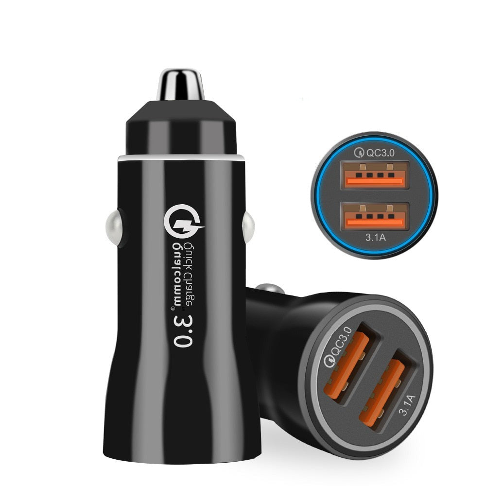 3.0 Fast Dual-USB Car Charger