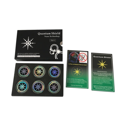 6-Piece Round Scalar Quantum Shield Energy Sticker