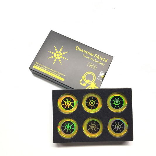 6-Piece Round Scalar Quantum Shield Energy Sticker