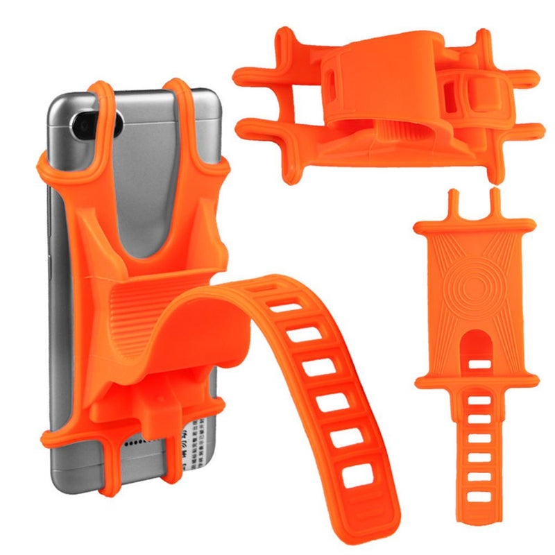 Universal Bike Motorcycle Mobile Phone Stand Holder Silicone Non-slip Buckle Pull Phone Mount