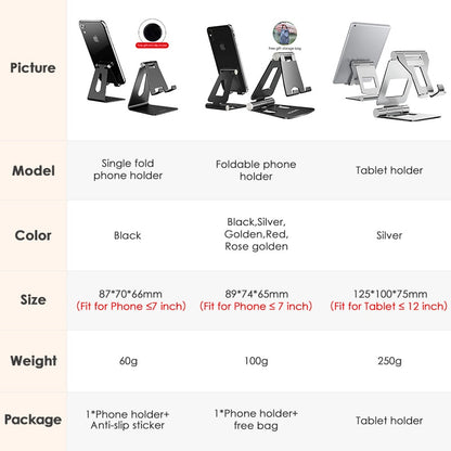 Universal Aluminium Phone Holder Stand