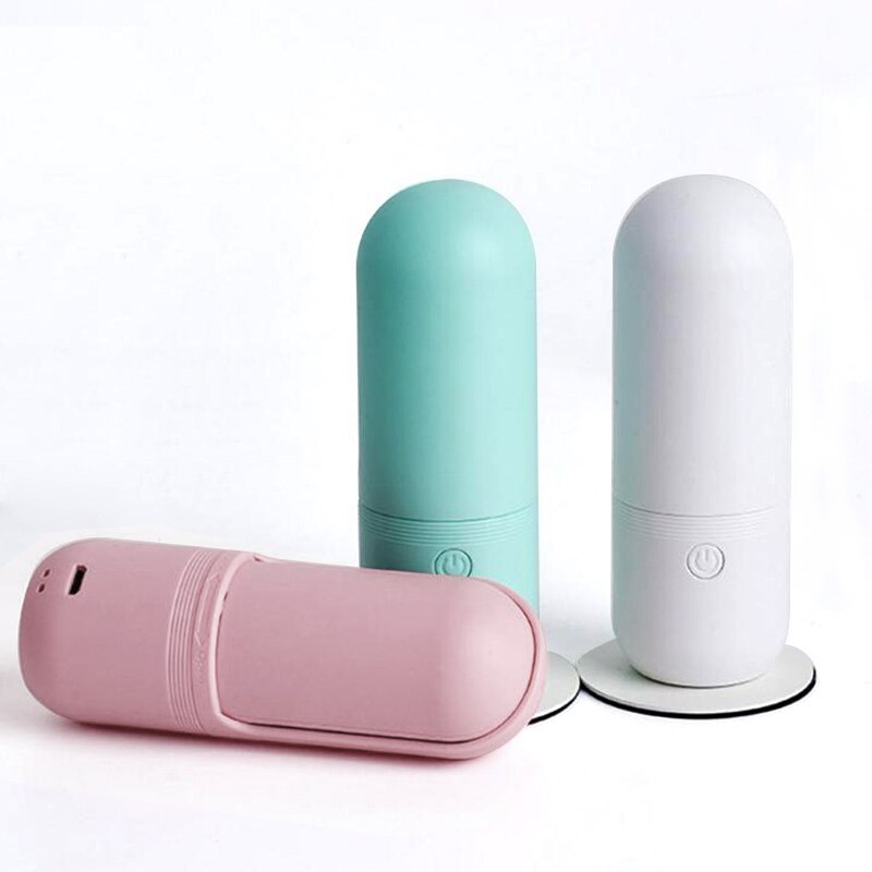 Portable Smart Capsule Fan with Rechargeable Built-in Battery 800mA USB Port Handy Air Cooling