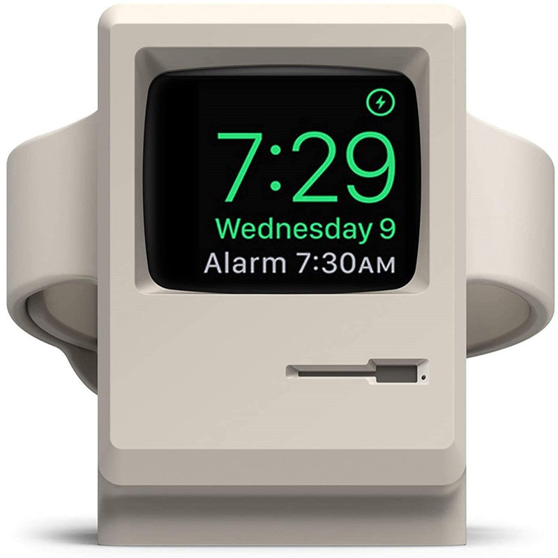 Retro Silicone Charger Stand for Apple Watch