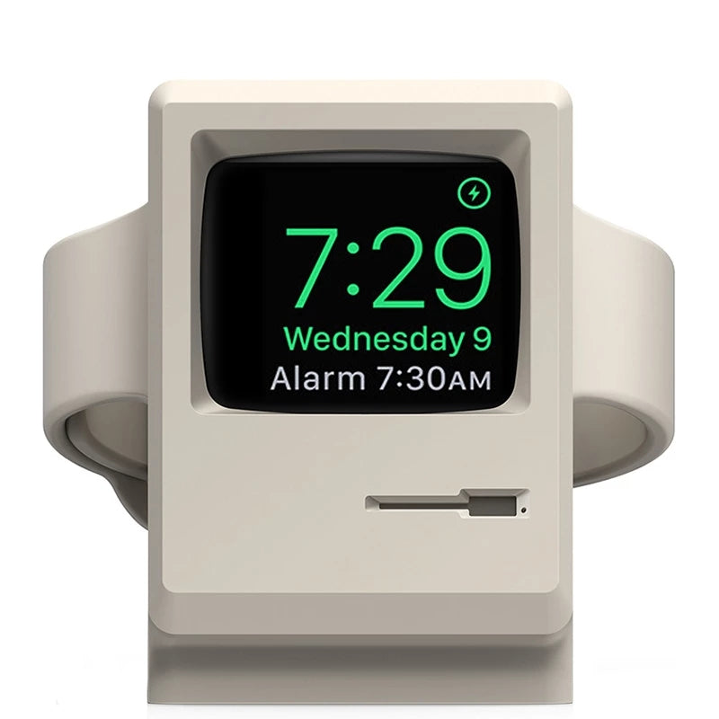 Retro Silicone Charger Stand for Apple Watch