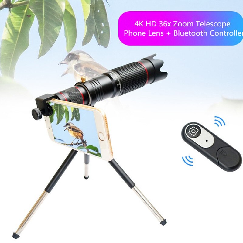 Universal 4K 36X Zoom Telescope Lens for Mobile Phones