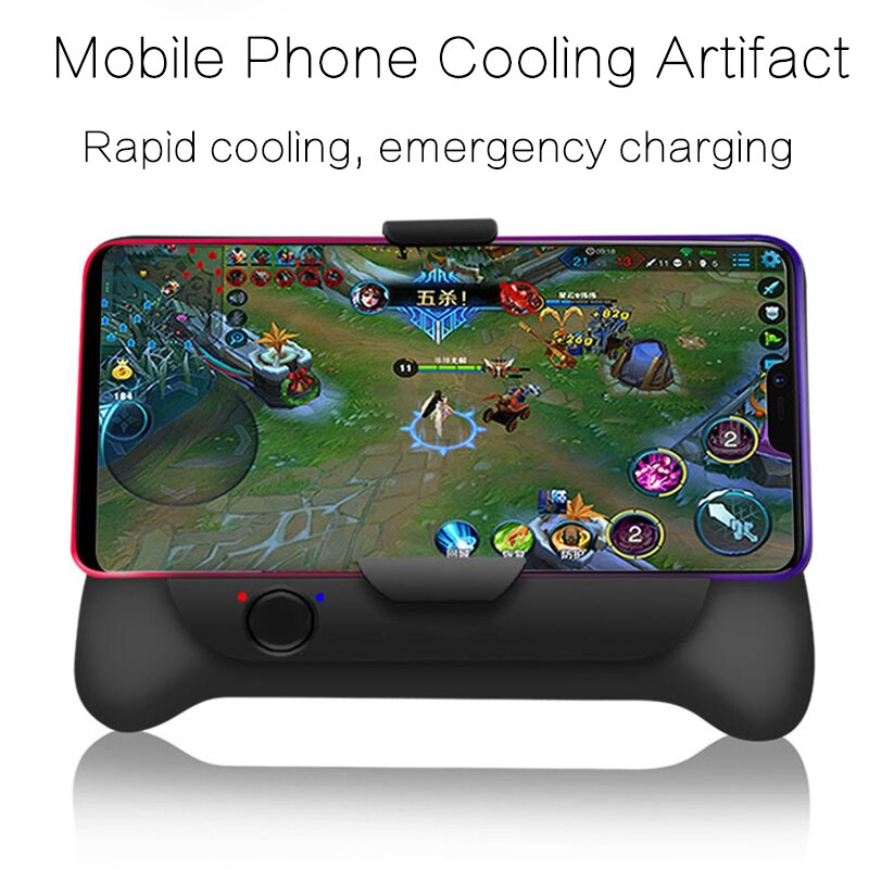 Universal Gamepad Holder Mobile Phone Cooler Cooling Fan With 2000 mAh Power Bank Radiator Mute