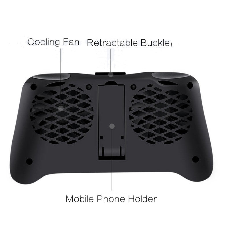 Universal Gamepad Holder Mobile Phone Cooler Cooling Fan With 2000 mAh Power Bank Radiator Mute