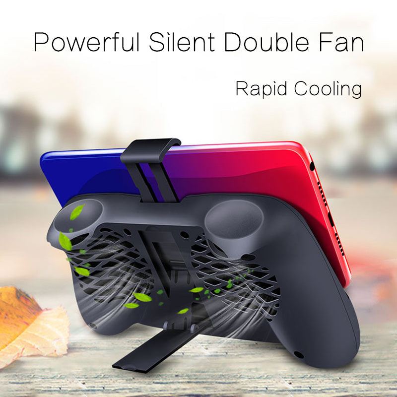 Universal Gamepad Holder Mobile Phone Cooler Cooling Fan With 2000 mAh Power Bank Radiator Mute