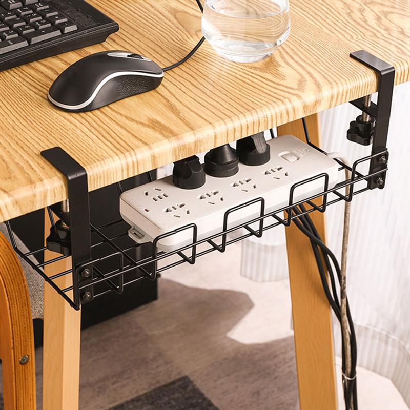 Under Table Wire Basket Shelf Storage