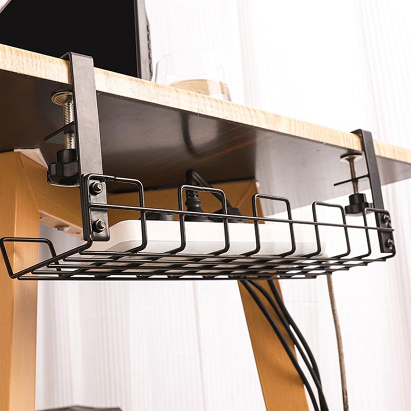 Under Table Wire Basket Shelf Storage